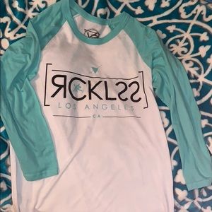 Young and reckless 3/4 sleeve shirt